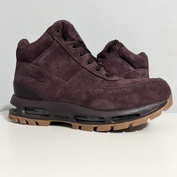 Nike Air Max Goadome “Deep Burgundy Gum” Men’s Size 9-10 Suede Boots No Lid